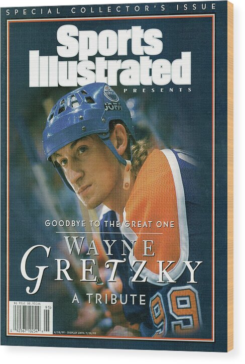National Hockey League Wood Print featuring the photograph Wayne Gretzky Goodbye To The Great One, A Tribute Sports Illustrated Cover by Sports Illustrated