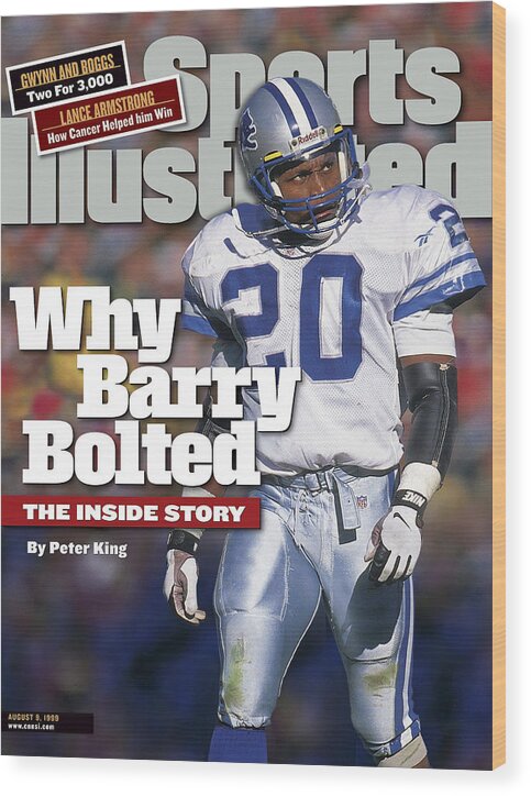 Green Bay Wood Print featuring the photograph Why Barry Bolted The Inside Story Sports Illustrated Cover by Sports Illustrated