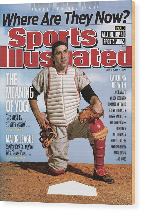 Magazine Cover Wood Print featuring the photograph Yogi Berra, Where Are They Now Sports Illustrated Cover by Sports Illustrated