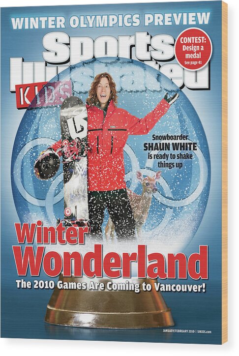079089085cov Wood Print featuring the photograph 2010 Winter Olympics Preview Issue Cover by Sports Illustrated