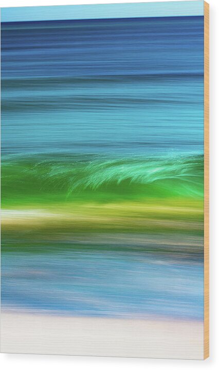 Surf Wood Print featuring the photograph South Walton Beach Dream #3 by Kurt Lischka