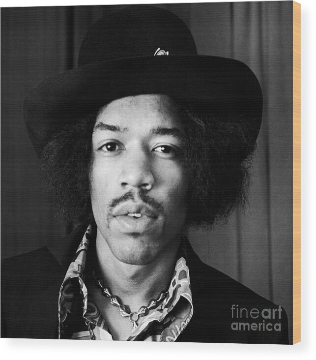 Jimi Hendrix Wood Print featuring the photograph Jimi Hendrix 1967 by Chris Walter