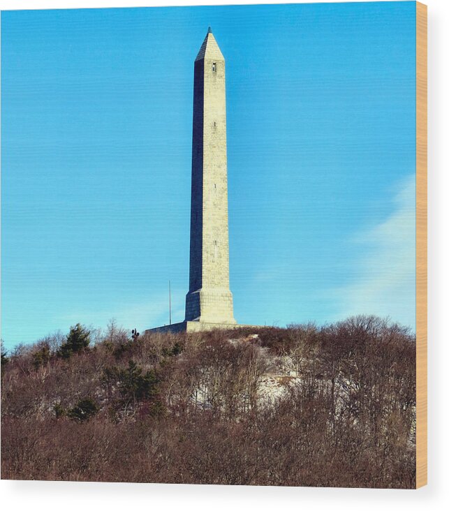 High Wood Print featuring the photograph High Point Monument NJ by Art Dingo