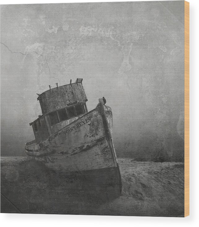 Abandoned Wood Print featuring the photograph Memories Left At Sea by Alan Kepler
