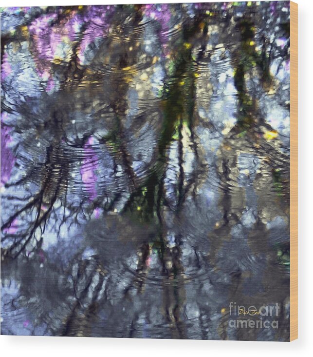 Spring Shower Wood Print featuring the digital art April Showers 2 by Dale  Ford