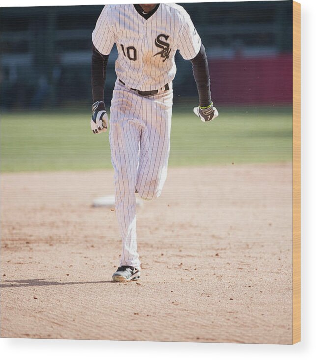 American League Baseball Wood Print featuring the photograph Alexei Ramirez by Ron Vesely