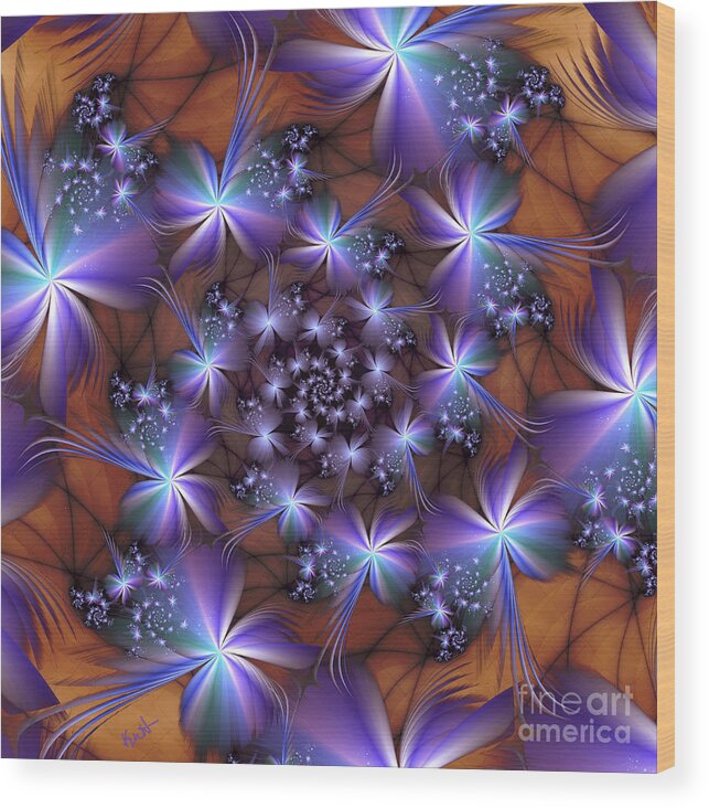 Charmed Wood Print featuring the digital art Charmed by Kimberly Hansen