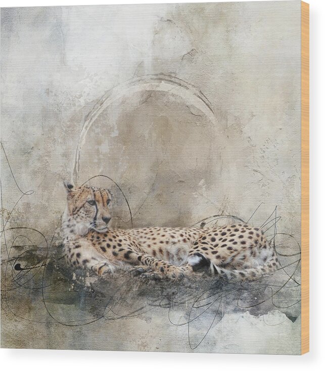 Cheetah Wood Print featuring the photograph Exhaustion by Jai Johnson