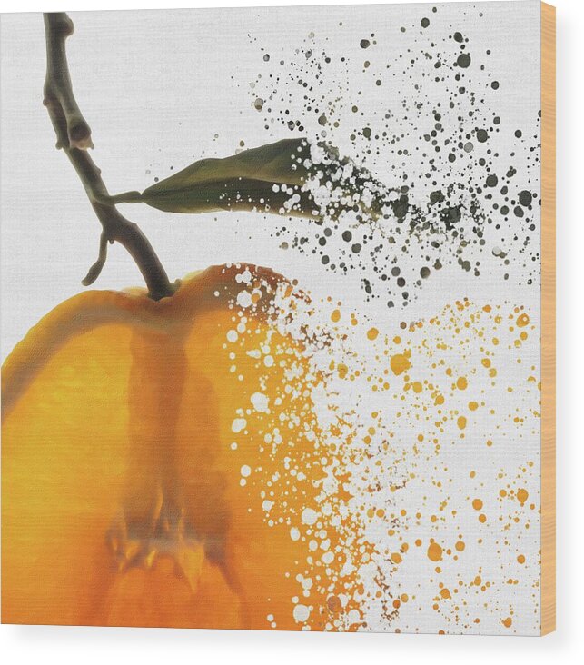 Fruits Wood Print featuring the photograph Orange colours by Al Fio Bonina