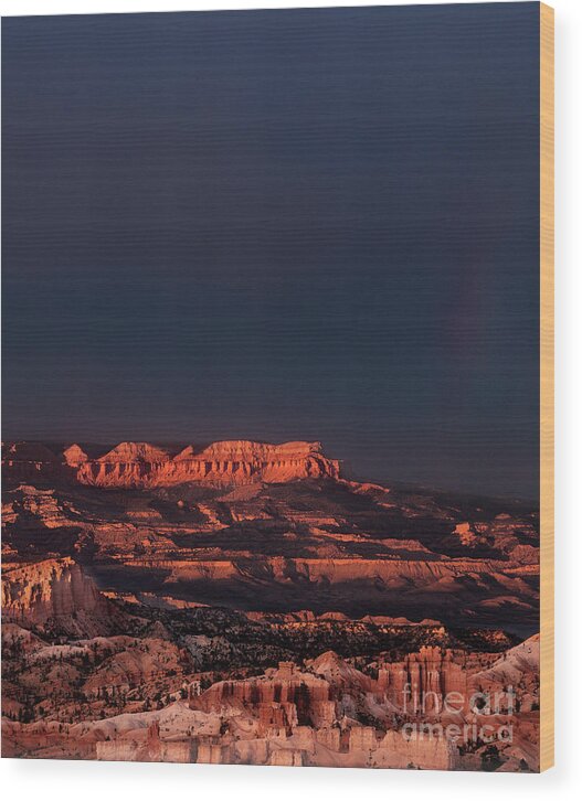 Dave Welling Wood Print featuring the photograph Monsoon Storm Bryce Canyon National Park by Dave Welling