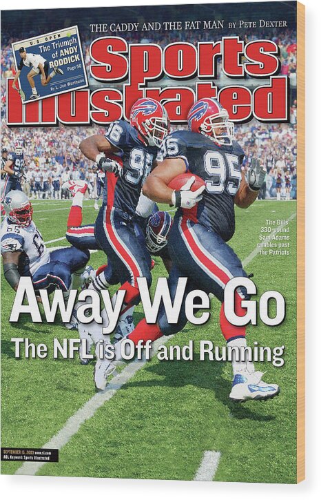 Magazine Cover Wood Print featuring the photograph Away We Go The Nfl Is Off And Running Sports Illustrated Cover by Sports Illustrated