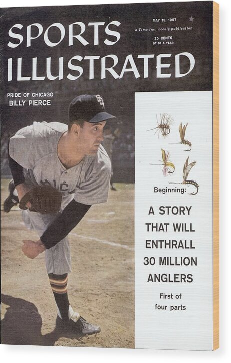 Magazine Cover Wood Print featuring the photograph Chicago White Sox Billy Pierce... Sports Illustrated Cover by Sports Illustrated