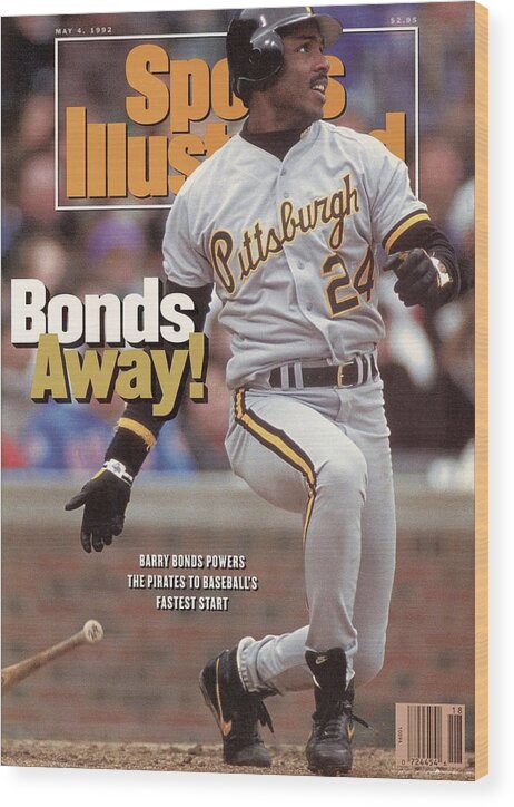 Magazine Cover Wood Print featuring the photograph Pittsburgh Pirates Barry Bonds... Sports Illustrated Cover by Sports Illustrated