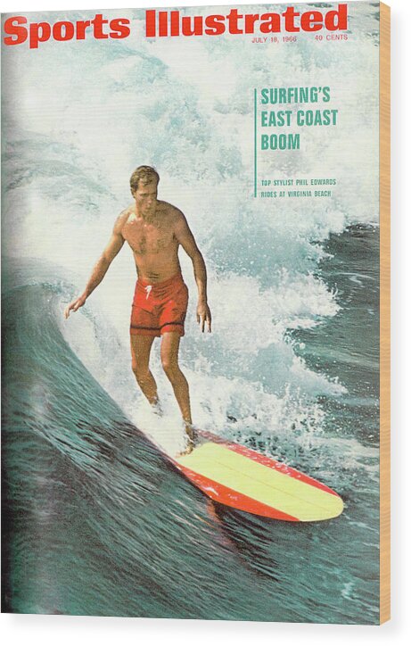 Magazine Cover Wood Print featuring the photograph Surfings East Coast Boom Sports Illustrated Cover by Sports Illustrated