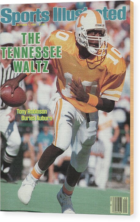 1980-1989 Wood Print featuring the photograph The Tennessee Waltz Tony Robinson Buries Auburn Sports Illustrated Cover by Sports Illustrated