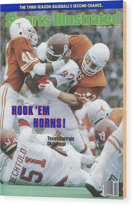 October 19 Oklahoma Football Sports Illustrated 1981 Texas vs 