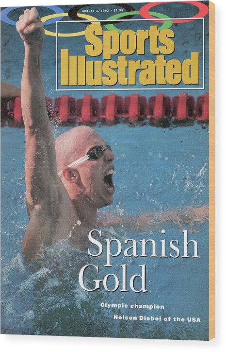 Magazine Cover Wood Print featuring the photograph Usa Nelson Diebel, 1992 Summer Olympics Sports Illustrated Cover by Sports Illustrated