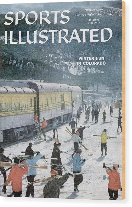 Magazine Cover Wood Print featuring the photograph Winter Fun In Colorado Sports Illustrated Cover by Sports Illustrated