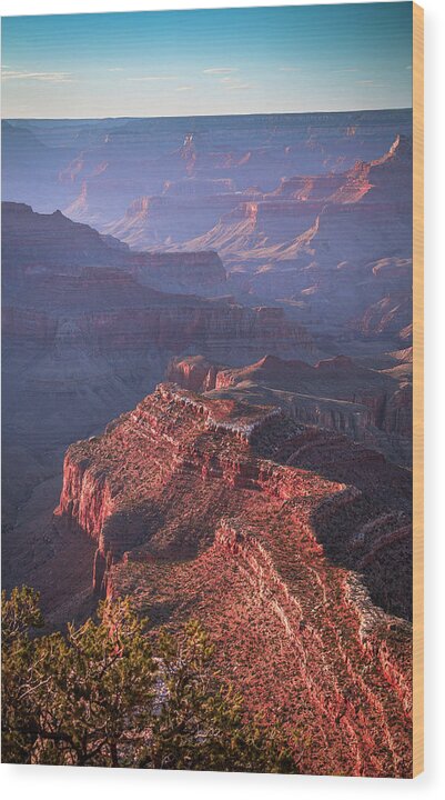 America Wood Print featuring the photograph Late Afternoon Blues by ProPeak Photography