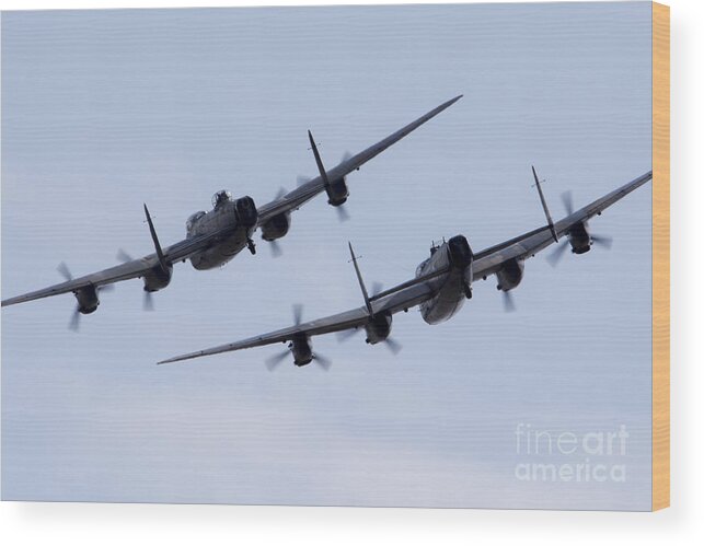 Avro Wood Print featuring the photograph Lancaster Moment by Airpower Art