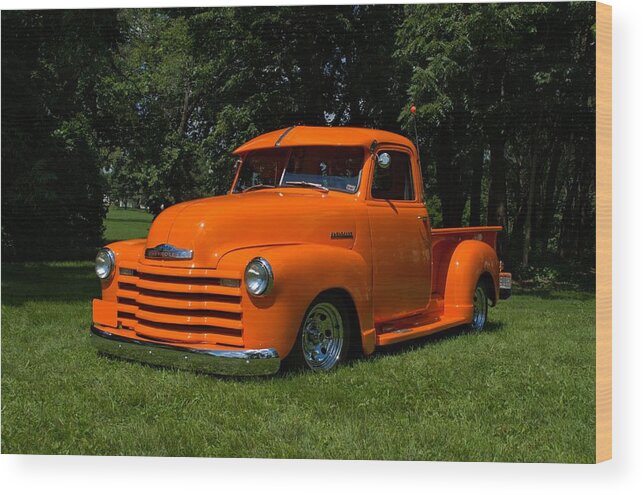 1947 Wood Print featuring the photograph 1947 Chevrolet Pickup Truck #3 by Tim McCullough