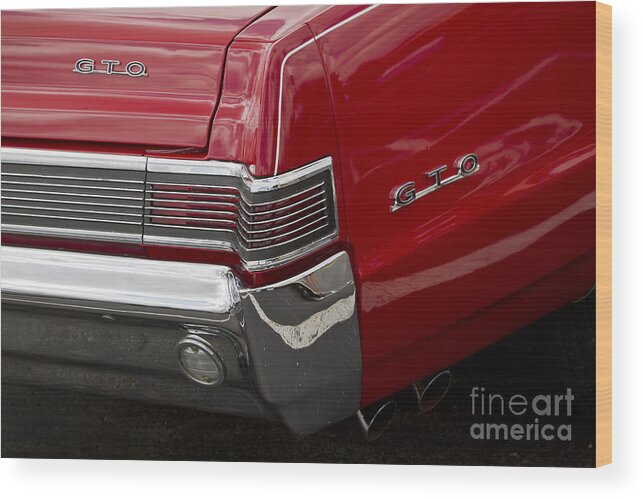 1965 Pontiac Wood Print featuring the photograph 1965 Gto #3 by Dennis Hedberg