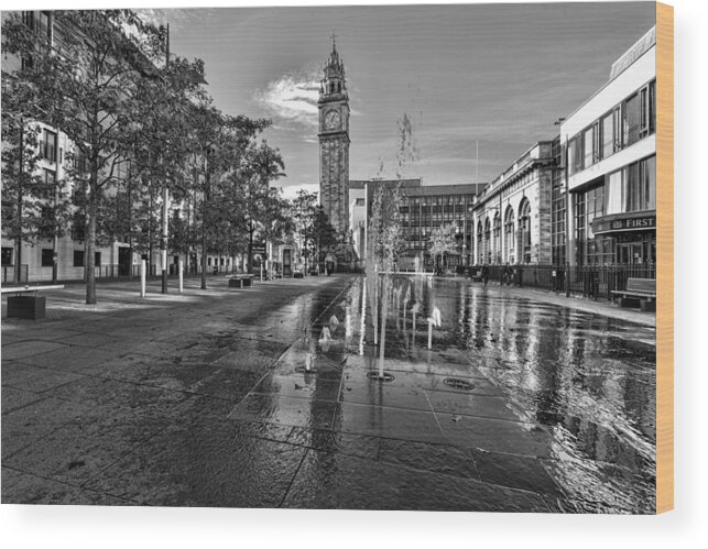 Belfast Wood Print featuring the photograph Albert Memorial Clock #1 by Jim Orr