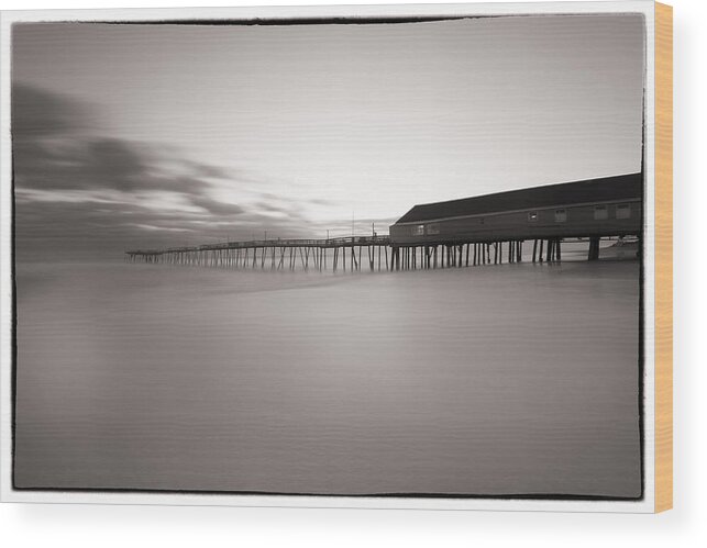 700ft Long Wood Print featuring the photograph Avalon Fishing Pier #1 by Marzena Grabczynska Lorenc