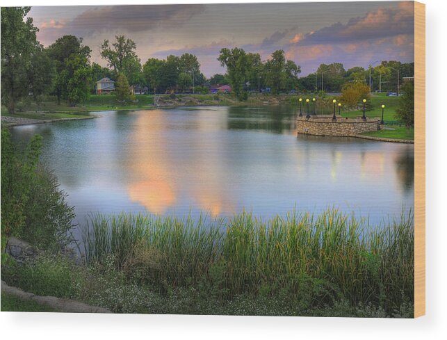 Lake Wood Print featuring the photograph Big Eleven Lake #1 by Don Wolf