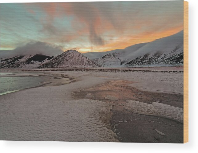 Scenics Wood Print featuring the photograph Castelluccio Di Norcia #1 by Manuelo Bececco Global Nature Photographer