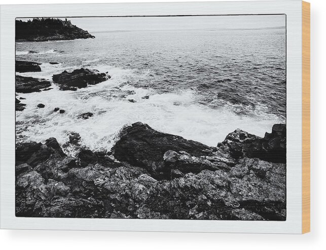 Acadia National Park Wood Print featuring the photograph Coastal Scene 6 #1 by Jeremy Herman