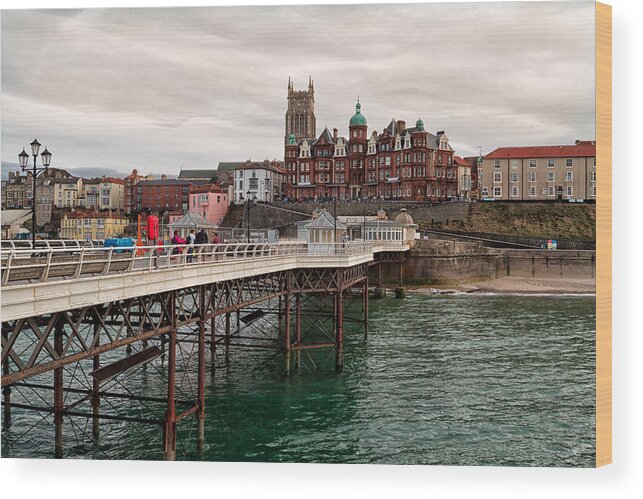 England Wood Print featuring the photograph Cromer Pier #1 by Shirley Mitchell