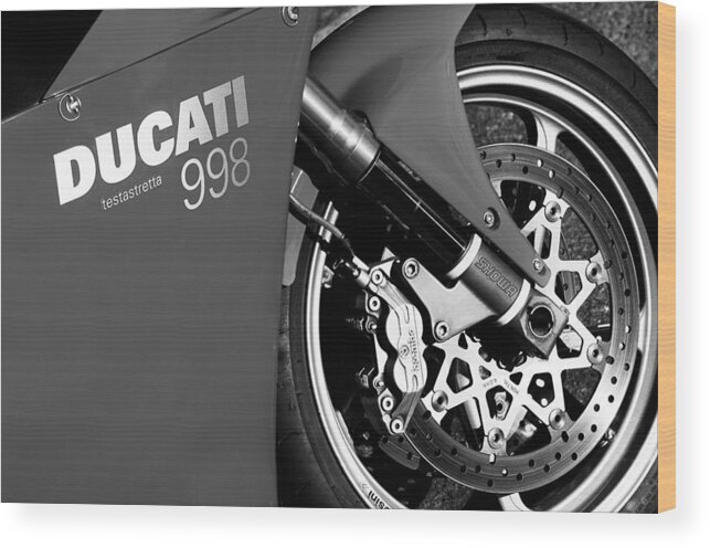 Ducati Testastretta 998 Wood Print featuring the photograph Ducati Testastretta 998 #1 by Jill Reger