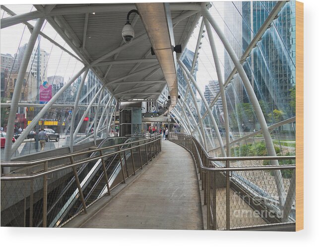 Arches Wood Print featuring the photograph Gateway T Station Pittsburgh #1 by Amy Cicconi