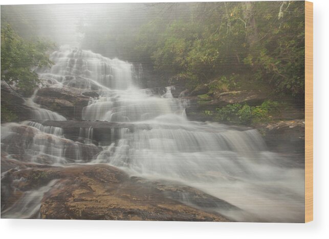 Water Wood Print featuring the photograph Glen Falls #3 by Doug McPherson