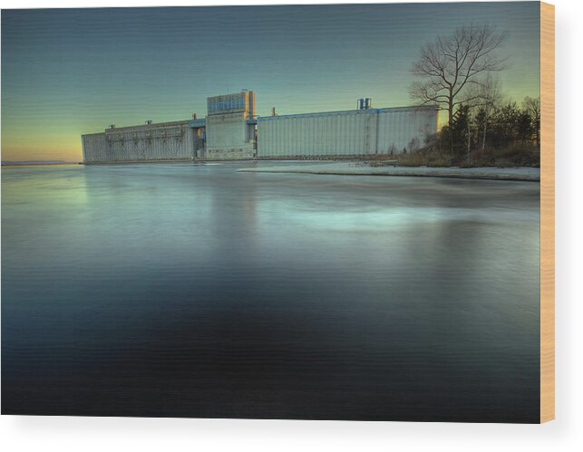 Architecture Wood Print featuring the photograph Grain Elevators #1 by Jakub Sisak