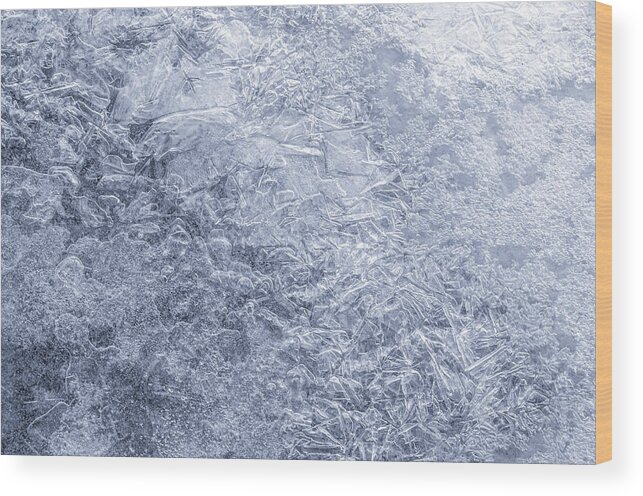 Minnesota Wood Print featuring the photograph Ice on Minnehaha Creek 1 by Jim Hughes