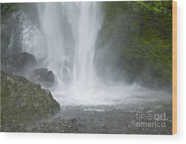 Waterfall Wood Print featuring the photograph Latourelle Falls 9 by Rich Collins