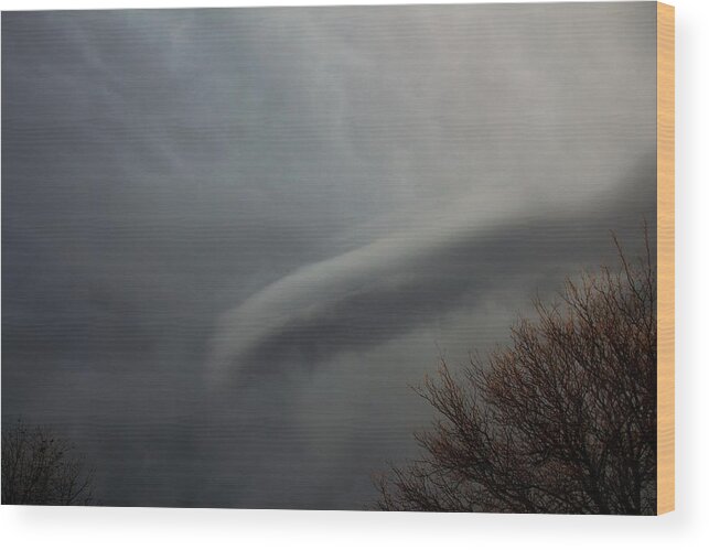 Stormscape Wood Print featuring the photograph Let the Storm Season Begin #2 by NebraskaSC