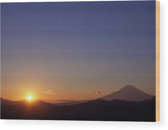 Tranquility Wood Print featuring the photograph Mt. Fuji #1 by Takuya.skd