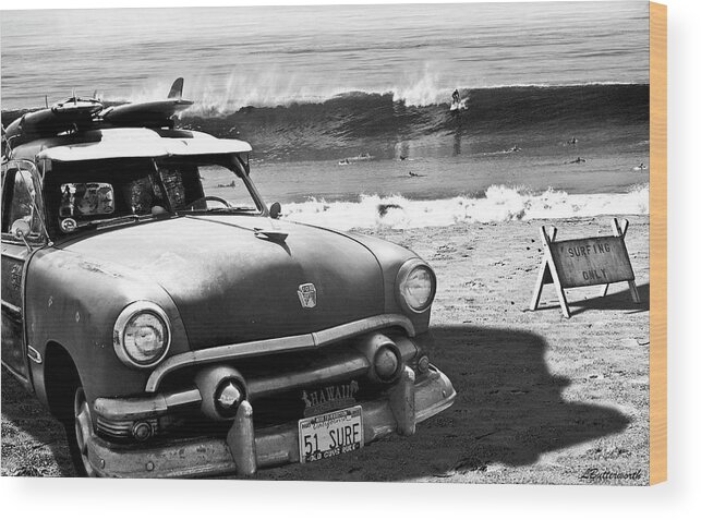 Surfing Wood Print featuring the photograph Old Guys Rule #1 by Larry Butterworth