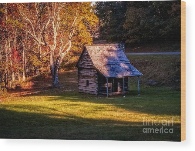 Blue Ridge Parkway Wood Print featuring the photograph Remember When #1 by Deborah Scannell
