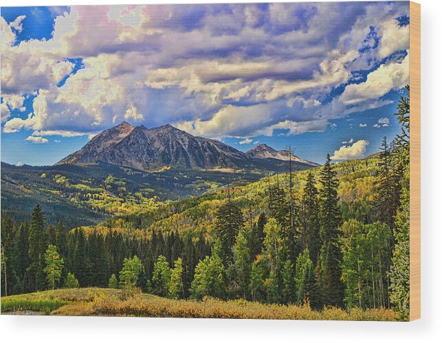 Colorado Wood Print featuring the photograph Rocky Mountain High Colorado 6 by Allen Beatty