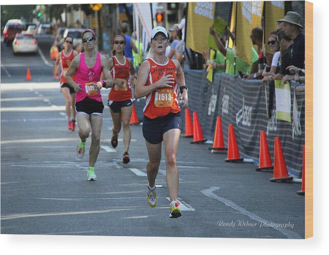 Women's Fitness Festival 2013 Wood Print featuring the photograph Sarah #1 by Randy Wehner