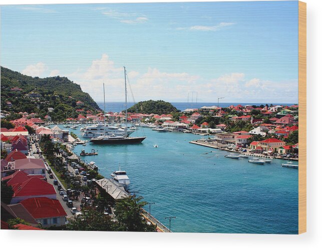 Caribbean Wood Print featuring the photograph St. Barths #1 by Kathryn McBride