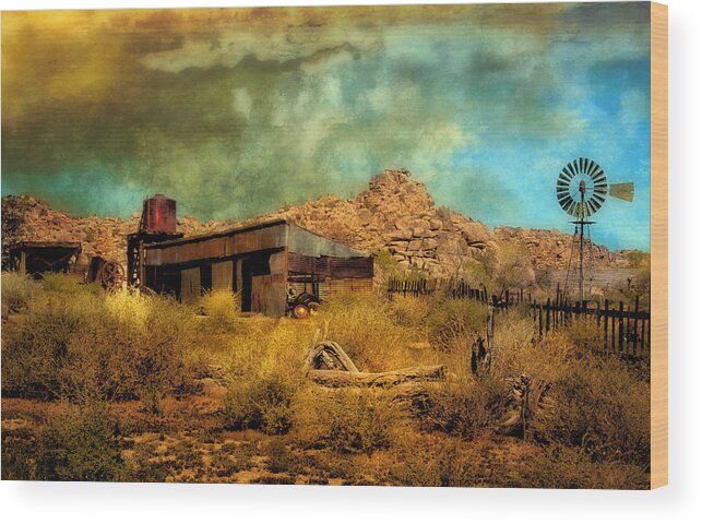 Key's Ranch Wood Print featuring the photograph The Garage #1 by Sandra Selle Rodriguez