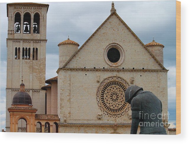 Assisi Wood Print featuring the photograph Turning Point --St. Francis of Assisi #1 by Theresa Ramos-DuVon