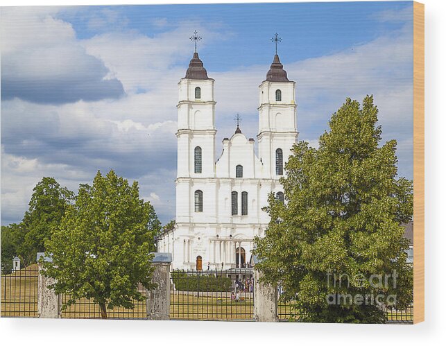  Abbey Wood Print featuring the photograph White Church #1 by Gina Koch