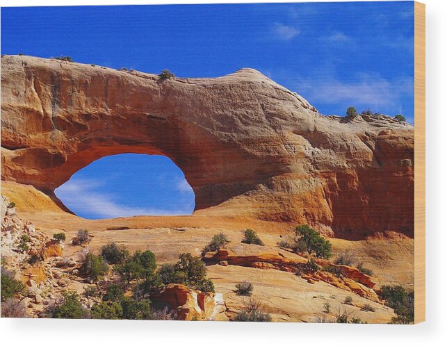 Arches Wood Print featuring the photograph Wilsons Arch #2 by Jeff Swan