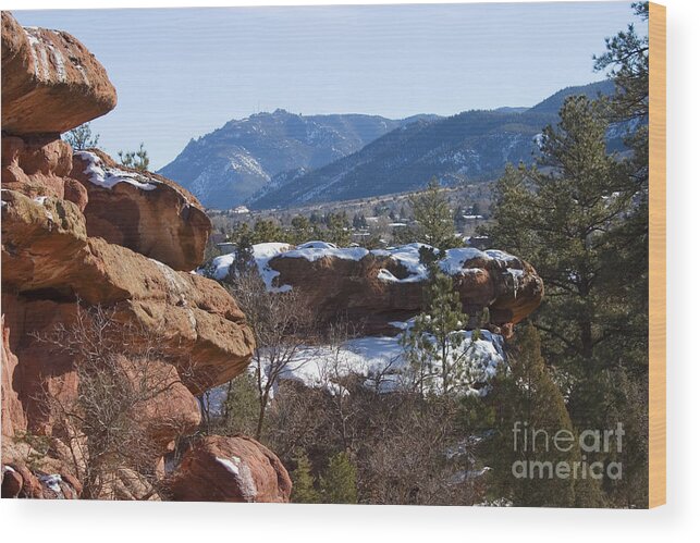 Garden Of The Gods Wood Print featuring the photograph Garden of the Gods #10 by Steven Krull